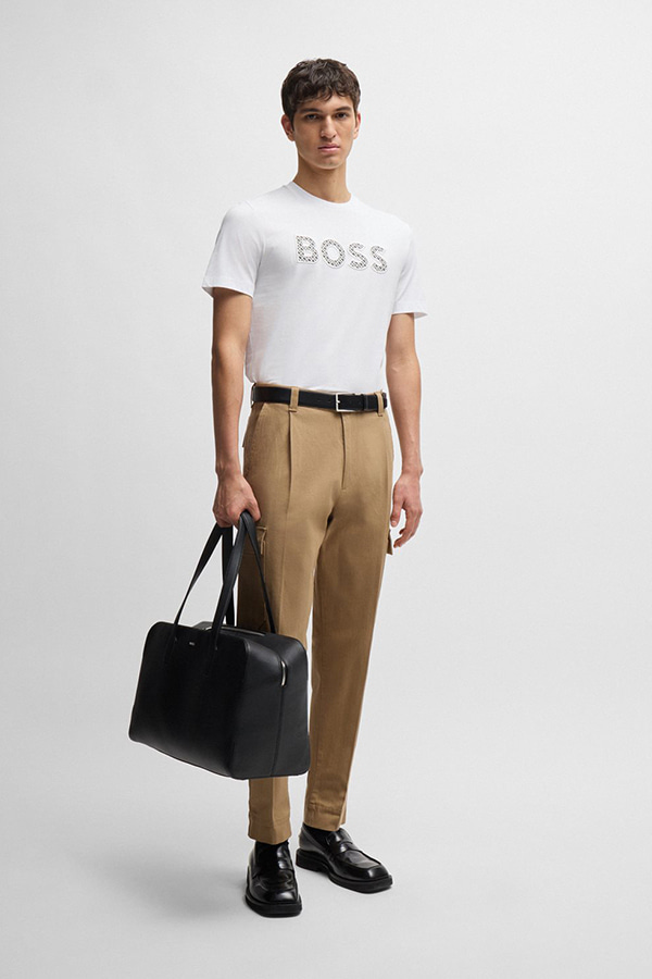 ΜΠΛΟΥΖΑ T-SHIRT BOSS - 101 ΛΕΥΚΟ